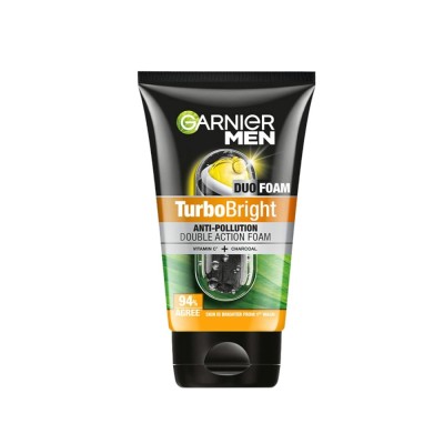 Garnier Men - Turbo bright Double Action Face Wash - 100gm