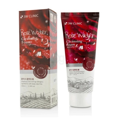 3W Clinic Rose Water Cleansing  Foam - 100ml