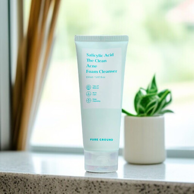 Pure Ground salicylic acid the clean acne foam cleanser - 150ml