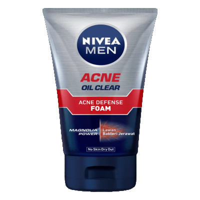 Nivea Men Acne Oil Clear Anti Acne Facial Foam 100g