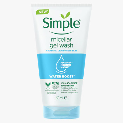 Simple Water Boost Micellar Facial Gel Wash - 150ML