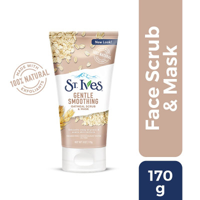 St. Ives Gentle Smoothing Oatmeal Scrub & Mask - 170gm