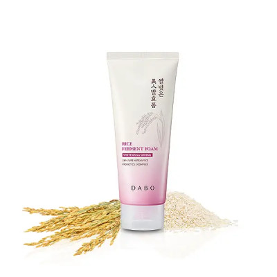 Dabo Whitening & Shining Rice Ferment Foam Face Wash 180ml