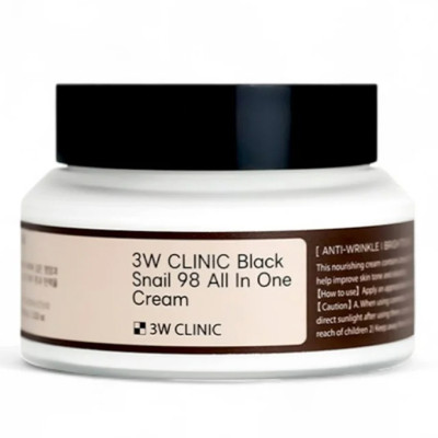 3W Clinic Black Snail 98 All In One Cream - 100ml