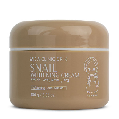 3W Clinic Dr. K Snail Whitening Cream - 100gm