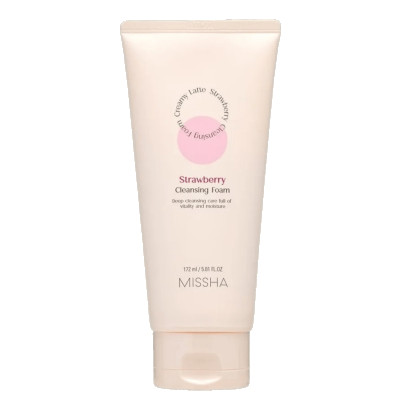 Missha Creamy Latte Strawberry Cleansing Foam - 172ml