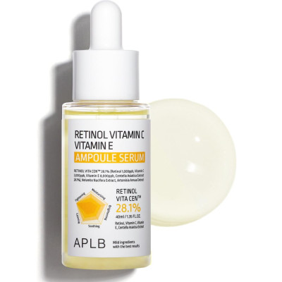 APLB Retinol 28.1% Vitamin C Vitamin E Ampoule Serum - 40ml