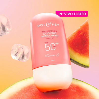 Dot & Key Watermelon Cooling Sunscreen, IN-VIVO Tested SPF 50+ PA++++ - 80gm